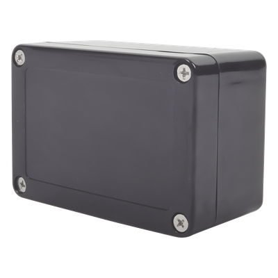 TXG-014-BK - Gabinete Plástico para Exterior / IP65 / 100 x 68 x 50 mm / Montaje en Pared / Rango -20 a 60 °C