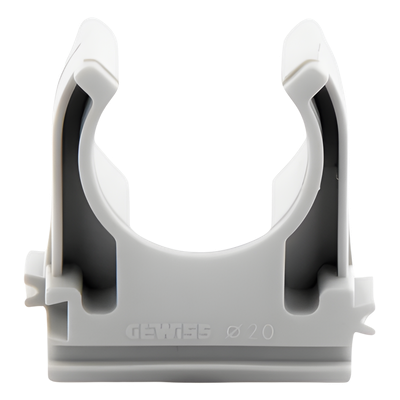 GW-50-602 - Gewiss Soporte de Presión para Tubería / Diámetro 20 mm / PVC Auto-extinguible Libre