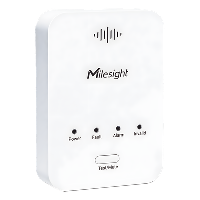GS101-915M - Milesight Sensor Detector de Fugas de Gas LoRaWAN / Alarma 85 dB / Salida de Relé y Válvula