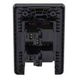 JTL-E7505 - Apagador Doble de 10 A/ 127 V CA ~ 60 Hz /  Placa de Acero.