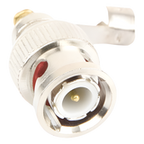 TT-RG-93 - Conector BNC Macho / 75 Ohm / Base de Alivio PVC / Níquel-Oro-PTFE / RG-59 / 55 mm Longitud