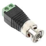 TT-RG-17 - Adaptador BNC Macho / Terminales Tornillo / 75 Ohm / Cables AWG 26-14 / RG-59 / RG-6