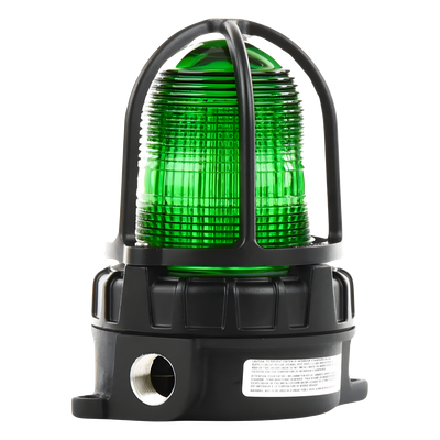 191XLS-024-G - Luz de advertencia LED para ubicaciónes peligrosas, montaje para superficies, 24 VCD, color Verde