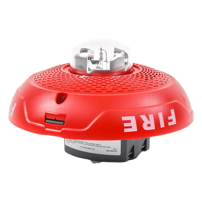 SPS-CRL - System Sensor Bocina/estrobo combinado para techo / 25 o 70.7 Vrms / Candela 15 a 177 cd