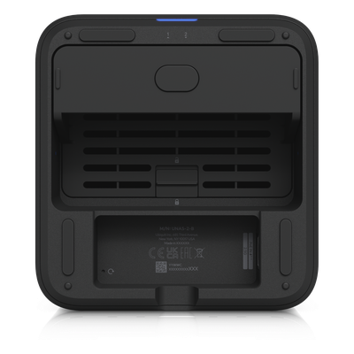 UNAS-2-B - Servidor NAS Compacto / 2 Bahías 3.5" SATA / Puerto 2.5 GbE / PoE++ 60 W / Pantalla LCD 1.47" / USB-C 5 Gbps