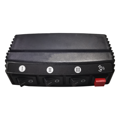 XDKQH01 - Switch de Control / 4 Interruptores / 12 VCC / 15 A / 104x55x33 mm / 4.09x2.17x1.30 in