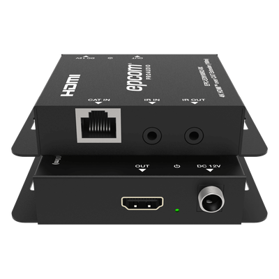 EPC-ED9100R2 - Kit Extensor HDMI | 4K30 hasta 100m | Cat6 | Transmisión sin Compresión | Soporta PoC Bidireccional | EDID y Audio 5.1CH