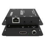 EPC-ED9100R2 - Kit Extensor HDMI | 4K30 hasta 100m | Cat6 | Transmisión sin Compresión | Soporta PoC Bidireccional | EDID y Audio 5.1CH