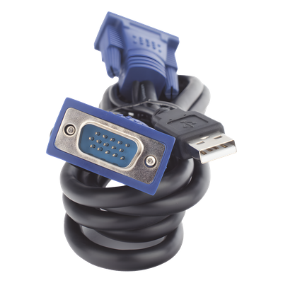 KVM-KC1-3 - PLANET KVM-KC1-3 cable para video, teclado y ratón (kvm) Negro, Azul 3 m