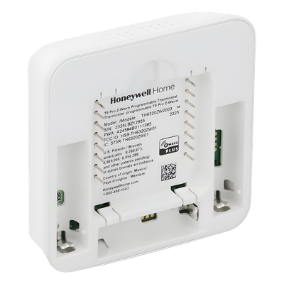 TH6320ZW2003 - Termostato Z-Wave Plus / hasta 3H/2C bomba de calor o 2H/2C convencional / batería AA o 24 Vca / app y hub Z-Wave