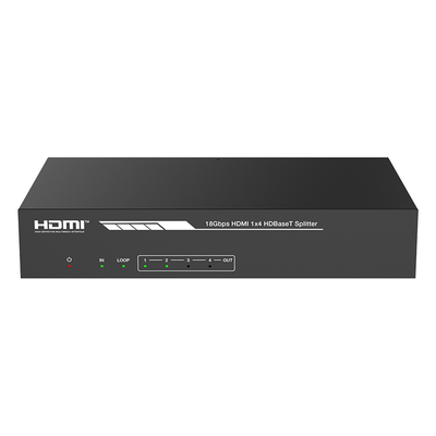EPP-SPB14H150 - Splitter HDMI HDBaseT / 1x4 Distribución / 4K@60Hz 4:4:4 / Alcance 120 m (393.7 ft) en 4K / 150 m (492.1 ft) en 1080p / PoC / Audio Extraíble / EDID Avanzado / IR y RS232