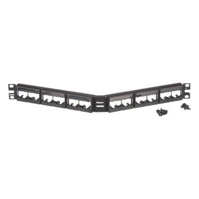 CPPLA24WBLY - Panduit Panel de Parcheo Modular / Angulado / 24 Puertos CPPLA24WBLY