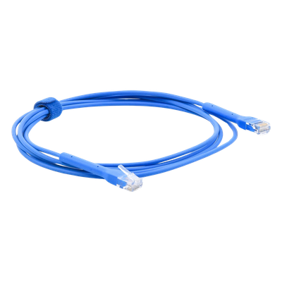 UC-PATCH-2M-RJ45-BL - Cable Ethernet Cat6 / 2 m (6.56 ft) / RJ45 Flexible / Prueba Fluke / Diámetro Ultrafino / Azul