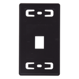 MX-FP-S-01-01 - Siemon Placa de Pared Modular / 1 Salida / Alta Densidad 6 Puertos MX-FP-S-01-01