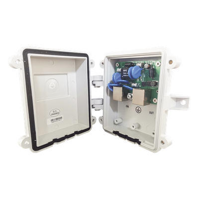 TX-POE-648-OUT - Protector PoE para exterior / IP65 / Gigabit 10/100/1000 Mbps / 48V / 5kA / -40 a 80°C