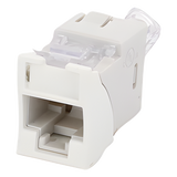 U6-H02NS - Jack Cat6 / UTP / Montaje Híbrido Plano-Angulado / 1 Puerto / Terminación 110 / Blanco / -10°C a 60°C / 22-24 AWG