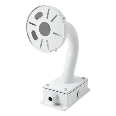 XGA160C - Montaje Universal de Pared / Cuello de Ganso Anti-Retorno / Caja de Conexiones Exterior / Carga 4.5 kg / Aluminio Blanco