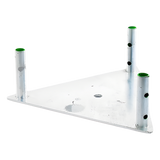 SBZ-35G - Syscom Towers Base para Torre / Placa de Acero 1/4' / Niple 3/4' Galvanizado SBZ-35G