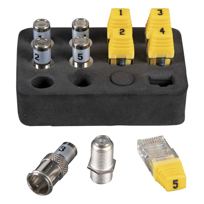 VDV-501-851 - Probador de Cables / Voz RJ11/12 / Datos RJ45 / Video Coaxial F / Longitud hasta 610 m (2000 ft) / LCD Retroiluminada / Detección de Fallas