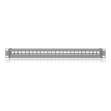 UACC-RACK-PANEL-PATCH-BLANK-24 - Panel Patch Keystone / 24 Puertos / 1U Rack 19" / Barra Gestión Cables / Acero SPCC / 17.4 x 2.5 x 1.7'