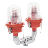 OL2-VLED2-IR - Twr Lámpara de Obstrucción Aeronáutica / Luz Fija Tipo L-810 / Doble LED Rojo OL2-VLED2-IR