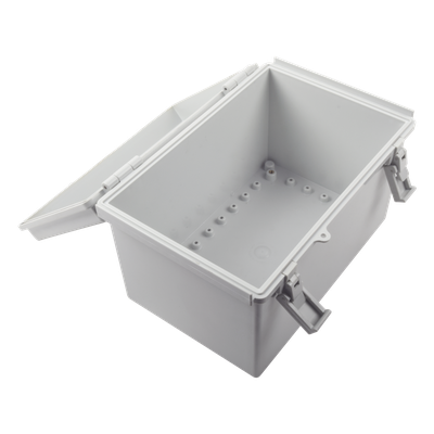 TXG-01-46 - Gabinete Plástico para Exterior (IP65) de 185 x 285 x 180 mm Cierre por Broche.
