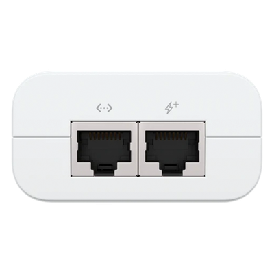 U-POE-AT - Adaptador PoE Ubiquiti (48 VDC, 0.65A) puerto Gigabit, ideal para equipos UniFi