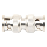 TT-RG-13 - Adaptador Coaxial / BNC Macho a BNC Macho / 75 Ohm / Barril / Níquel-Oro-PTFE / 13.9 mm x 33.6 mm