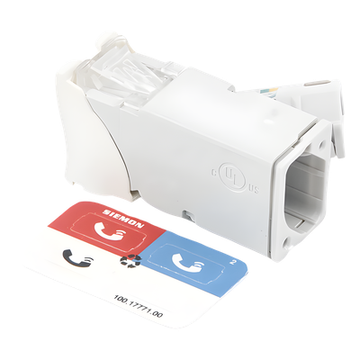 Z6A-02B - Jack Cat6A / UTP / Montaje Híbrido Plano-Angulado / Alta Densidad / Blanco / Versión Bulk