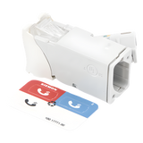 Z6A-02B - Jack Cat6A / UTP / Montaje Híbrido Plano-Angulado / Alta Densidad / Blanco / Versión Bulk