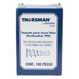 TH-TAP-38 - Taquete auto-perforable / 5 kg carga / Poliamida con fibra de vidrio / -40°C a +80°C / 100 piezas
