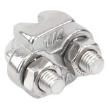 NUDO-14-FJSS - Syscom Towers Abrazadera de Cable / Acero Inoxidable / Cable 1/4" NUDO-14-FJSS