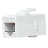 UACC-KEYSTONE-COUPLER-C6 - Acoplador Keystone / Cat6 Pass-Through / 10 Gbps / PoE / Snap-In / Paquete 12 Unidades