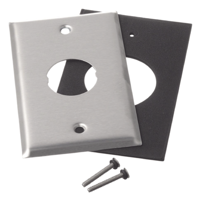 IAEFP1 - Panduit Placa de Pared Industrial / 1 Puerto / Acero Inoxidable IAEFP1