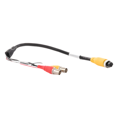 TRANSFERCABLE - Cable Adaptador para MDVR / Conector Aviación 4 Pines a BNC / Video, Audio y Alimentación / 40 cm (15.7 in)