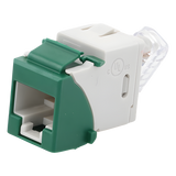 U6-K07NS - Jack Keystone / Cat6 UTP / Terminación 110 / Color Verde / UL 94 V-0 / -10°C a 60°C