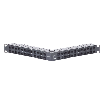 Z6AS-PNLA-U48K - Patch Panel / Blindado / Cat 6A / 48 Puertos / 1U / Angulado / PoE+