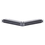 Z6AS-PNLA-U48K - Patch Panel / Blindado / Cat 6A / 48 Puertos / 1U / Angulado / PoE+