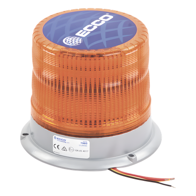 X7960A - Baliza LED / SAE Clase I / 16 LEDs de 3 W / 11 Patrones de Flash / Rango -30°C a +50°C (-22°F a +122°F) / Base Aluminio Anti-corrosión