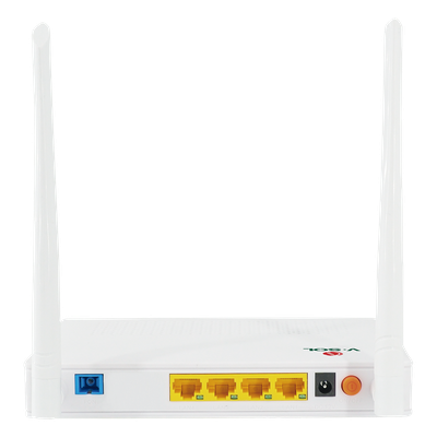 V2804N-Z - ONU Dual G/EPON / Wi-Fi 2.4 GHz / 4 Puertos LAN Gigabit / 2 Antenas 5 dBi / Gestión Remota / Consumo 10W
