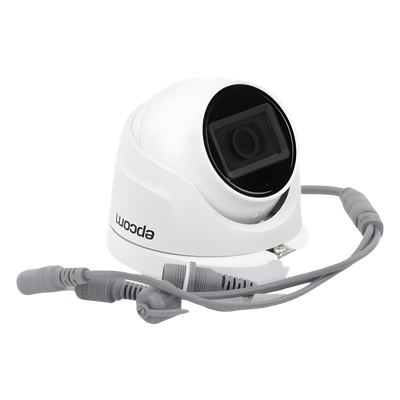 E8-TURBO-G2/A - AUDIO POR COAXITRON / Domo TURBOHD 2 Megapixel (1080p) / Gran Angular 106° / Lente 2.8 mm / 20 mts IR EXIR / Exterior IP66 / 4 Tecnologías / dWDR / Metal