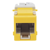U6-H05NS - Jack de Cobre / Cat6 UTP / Montaje Híbrido Plano-Angulado / 1 Puerto RJ45 / Amarillo / -10 a 60°C