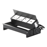 THMC-HBOX - Caja Hub de Escritorio / 2 Contactos Universales / HDMI + RJ45 Cat6 / 2 USB Carga / Cable 1.80 m (5.9 ft) / IP20
