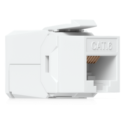 UACC-KEYSTONE-JACK-C6 - Keystone Jack / Cat6 / Terminación IDC / Snap-In / 12 Piezas