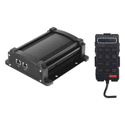 X67RBAKIT2 - Kit de Señalización para Seguridad Pública / Barra LED 88 LEDs / Sirena 100W / Control de Tráfico Ámbar / IP65 / 45 Patrones de Destello