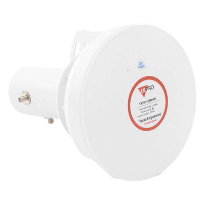TXP-H15-MIMO - Antena Horn MIMO / 15 dBi / 4.9 - 7 GHz / Polarización Dual V/H 45° / RPSMA / -40 a +70°C (-40 a +158°F)