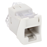 U6-H02NS - Jack Cat6 / UTP / Montaje Híbrido Plano-Angulado / 1 Puerto / Terminación 110 / Blanco / -10°C a 60°C / 22-24 AWG