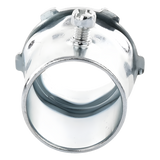 JU-PD-112-CON - Conector 1 1/2" (38mm) pared delgada con tornillo galvanizado etiqueta verde