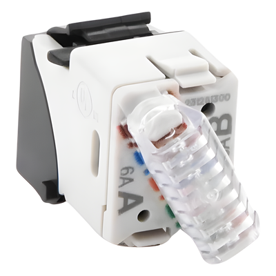 U6A-K01NS - Jack Keystone / Cat6a UTP / Terminación 110 / T568A-B / -10 a 60°C / 22-26 AWG