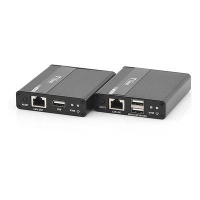TT223KVM - Kit extensor KVM (HDMI y USB) | 40m a 4k@30Hz  | 70m a 1080P@60Hz | Cat 6, 6a y 7 | CERO LATENCIA | HDR | Salida Loop | Salida de audio de 3.5mm |